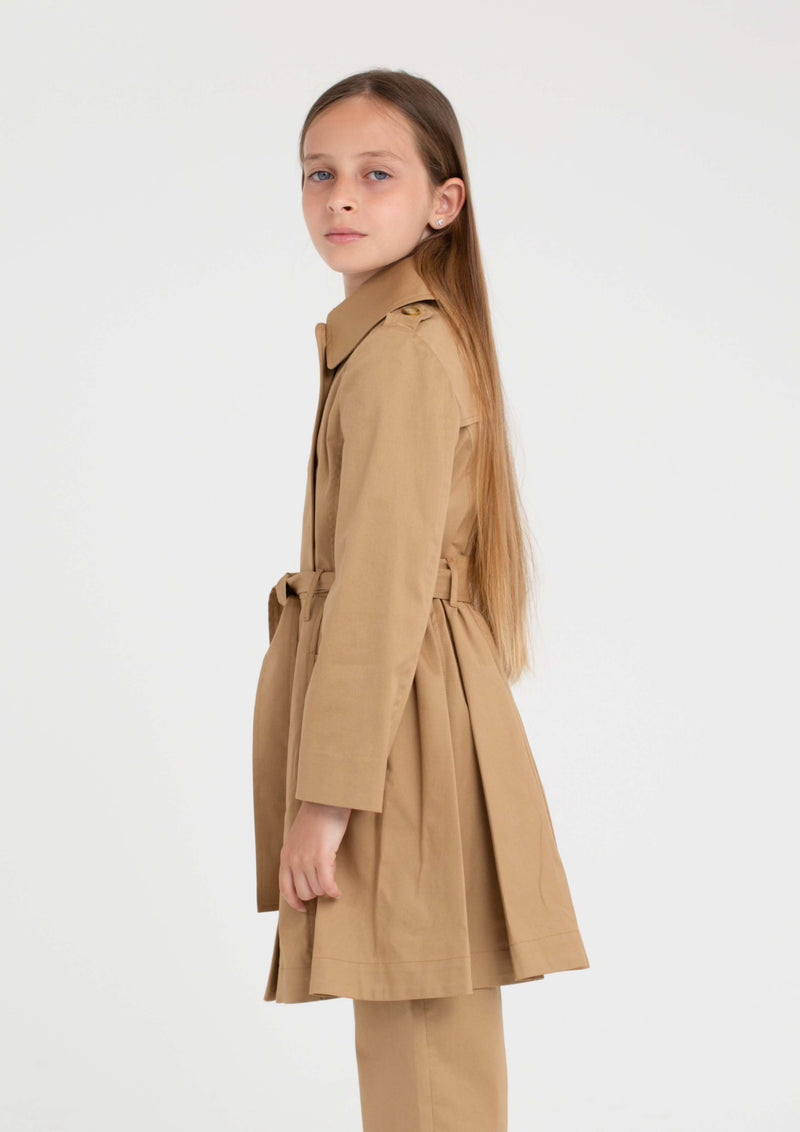 Piccola Ludo Sava Camel Trenchcoat