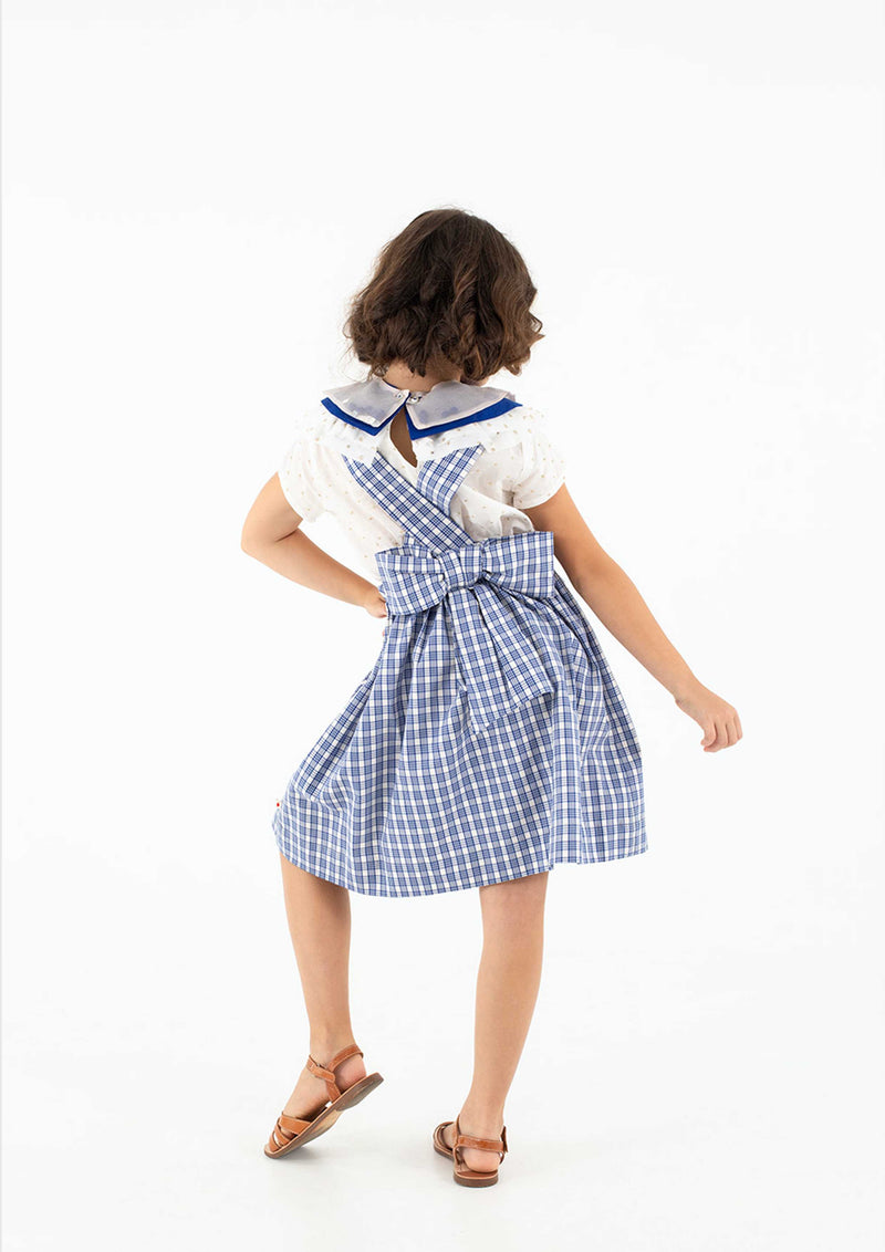 Poupee checked Pinafore