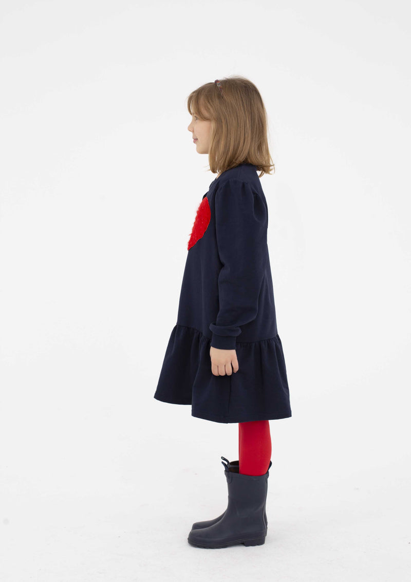 Piccola Ludo Pippo Navy Sweatshirt Dress