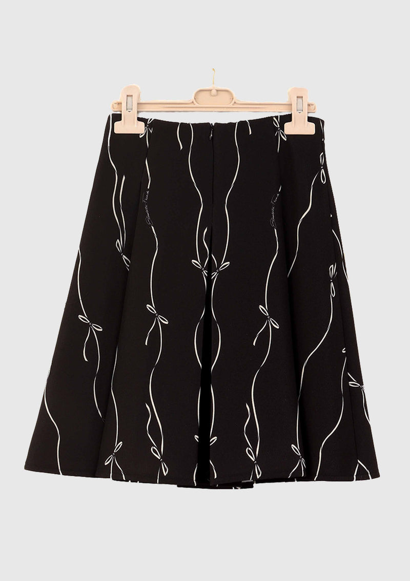 EF Monogram Bow Skirt