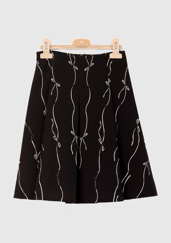 EF Monogram Bow Skirt