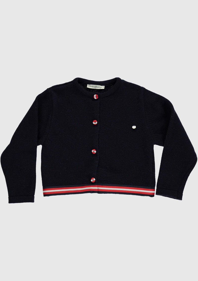 Navy wool Cardigan